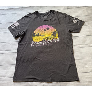 Grunt Style Shirt Adult XL Extra Large Black Beach Bash 44 Short Sleeve Mens